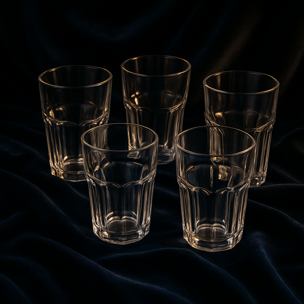 Classic Clear Glass Tumbler 310ml – Durable Transparent Drinking Glass Glass Set Water/Juice Glass (310 ml, Glass, Clear) (Pack of 6)