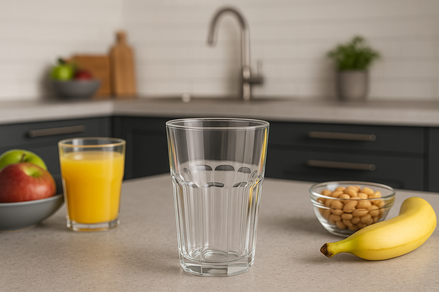 Classic Clear Glass Tumbler 310ml – Durable Transparent Drinking Glass Glass Set Water/Juice Glass (310 ml, Glass, Clear) (Pack of 6)