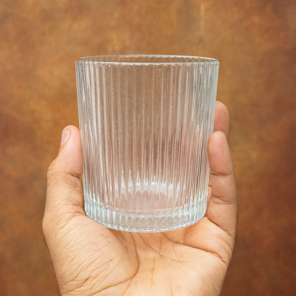 GITAEMPORIUM (Pack of 6) WHISKY-JUICE-GLASS Glass Set Whisky Glass (425 ml, Glass, Clear)