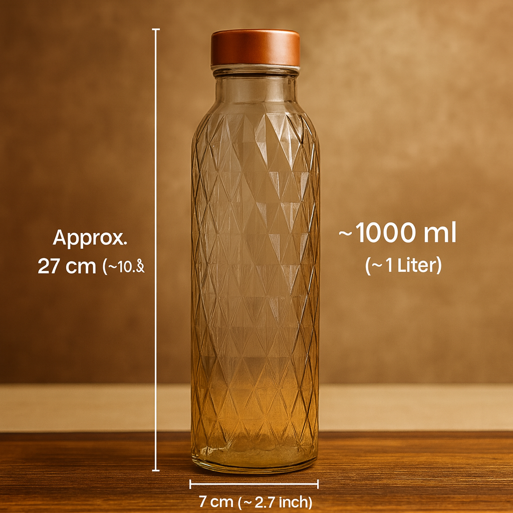 GITAEMPORIUM 1000 ml Glass Bottle