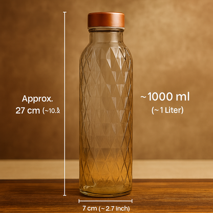 GITAEMPORIUM 1000 ml Glass Bottle